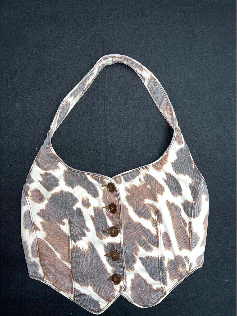 Anthropologie - WeWoreWhat - Halter Vest in Cowhide - Picture 4 of 9